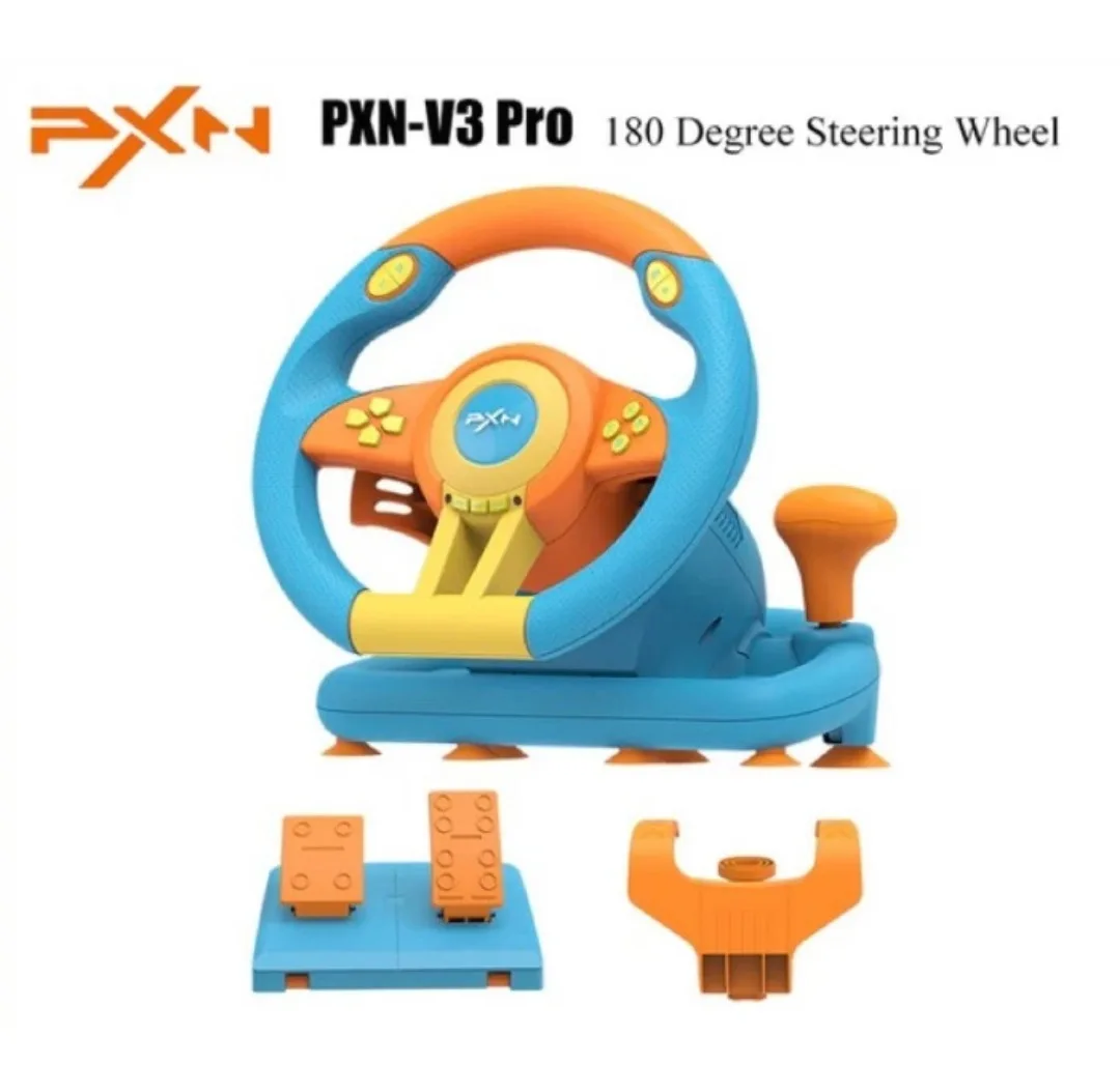 Pxn V3 Pro Gaming Steering Wheel 180° Rotation Usb Wired Gamer Steering Wheel Controller Wheel Vibrating for Pc/Ps4/Xbox Series view 6