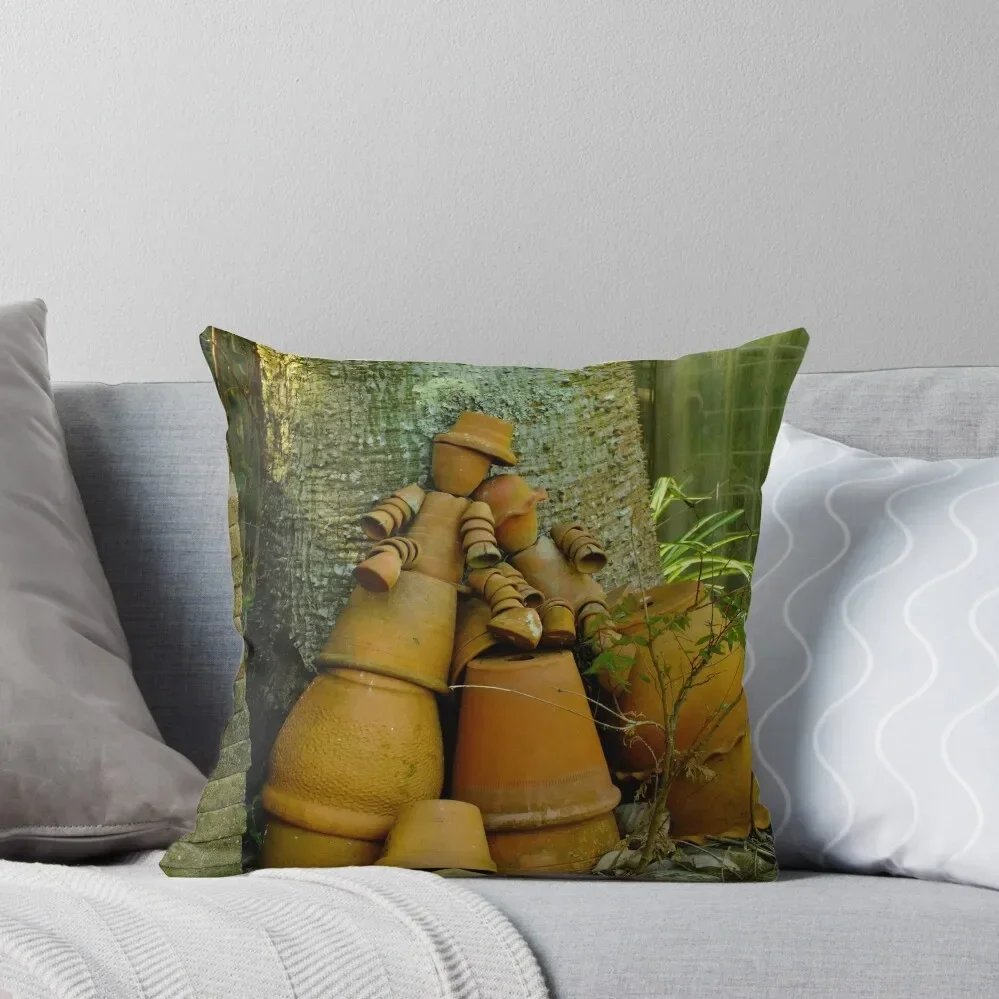 Bill & Ben, Two Drunk Flower Pot Men Throw Pillow Luxury Pillow Cover Cushions For Sofa Ornamental Pillow