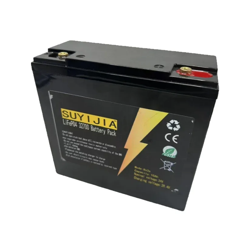 

Original 32700 LIFEPO4 Lithium Iron Phosphate Battery Pack 24V 10AH with 100A BMS Circuit Protection Board Golf Cart Solar Panel