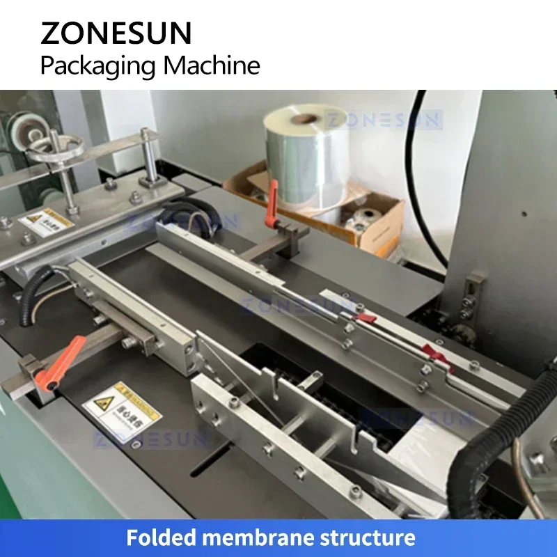 Zonesun ZS-FPM1 Máquina automática de embalagem de celofane Caixa de embalagem de livros