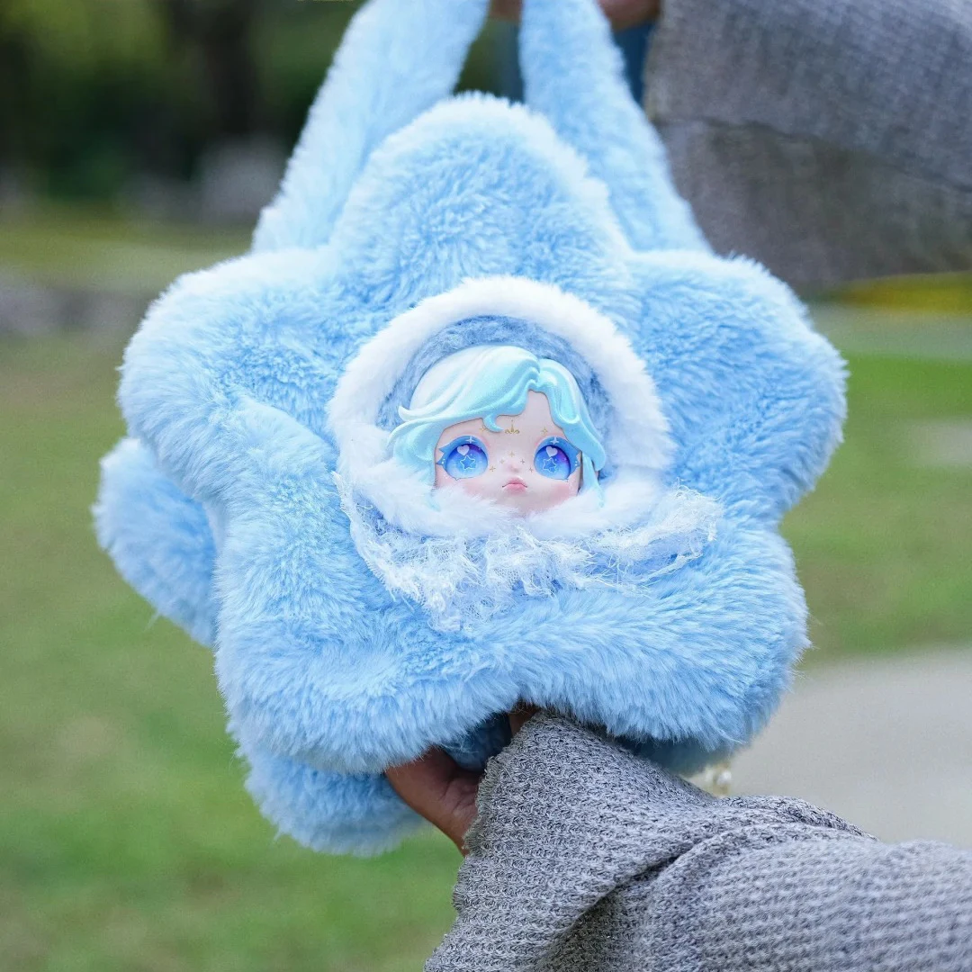 Dumia Snow Trail Borsa a tracolla in peluche di vinile in lingua segreta, giocattolo carino alla moda, regalo per ragazze, compleanno per bambini