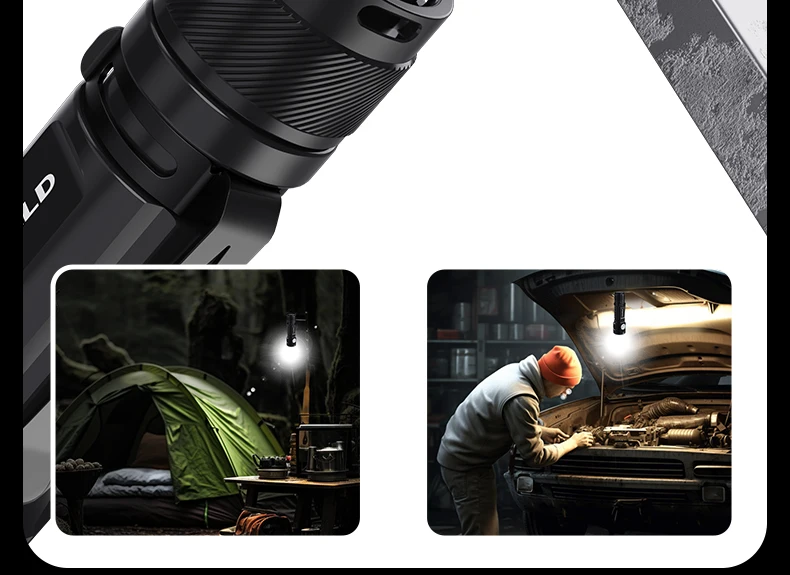 TOWILD BC10 EDC Flashlight Portable Rechargeable 4000lm IPX8 High Power Led Flashlight 21700 Torch For Camping Outdoor Lighting