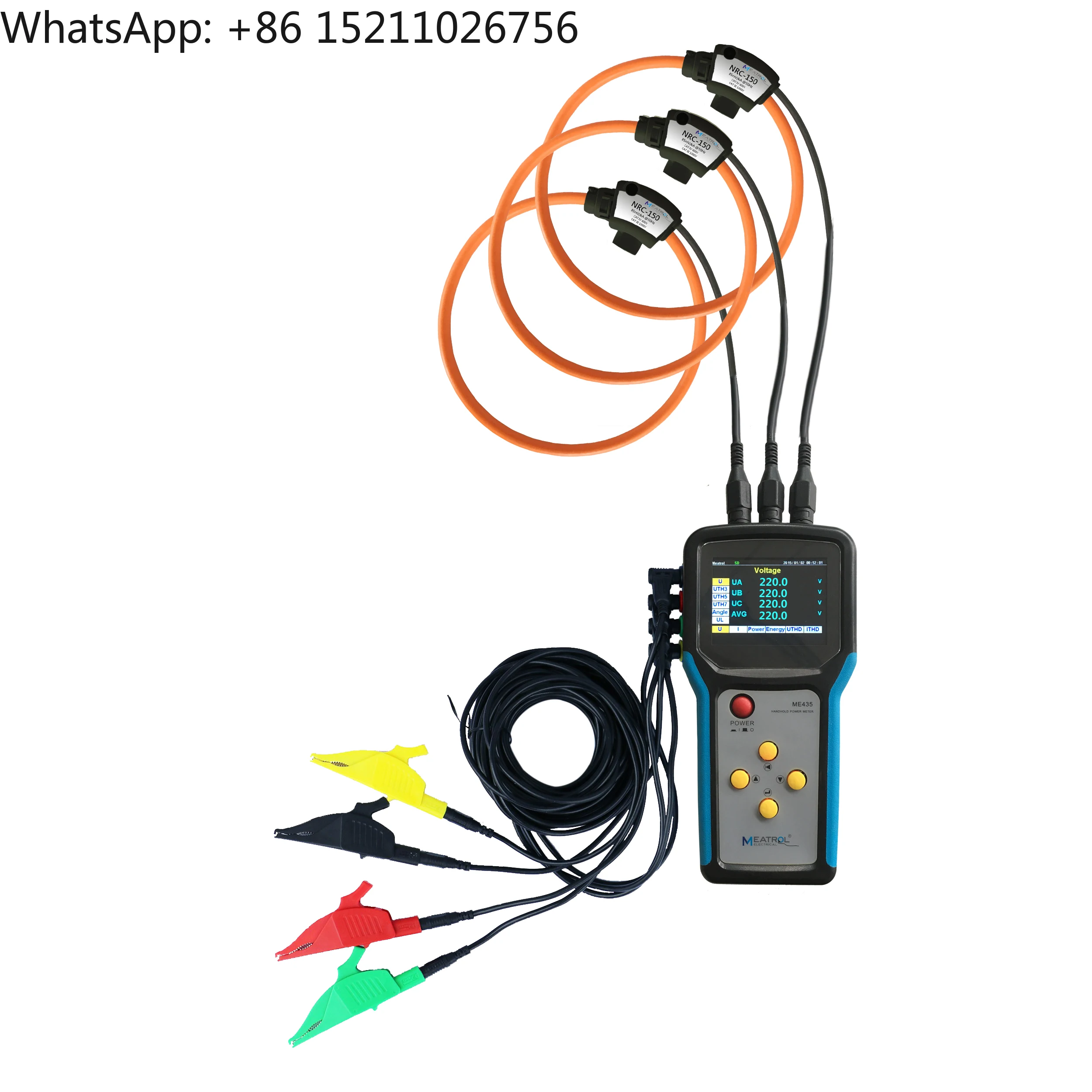 

Cheapest Multi Function 32GB Data Logger METROL ME435 Rogowski Handheld 3 Phases Energy Power Meter