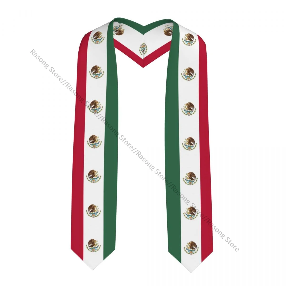 

Mexico Flag Unisex Adult Graduation Stole Shawl for Academic Commencements Celebration Uniform