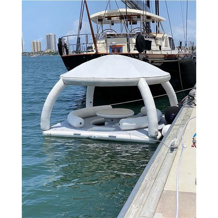 

Inflatable Platform Dock Tent Floating Platform Bounce Water bar Bounce Leisure bar Sofa Lounger Floating Bed Pool Yacht