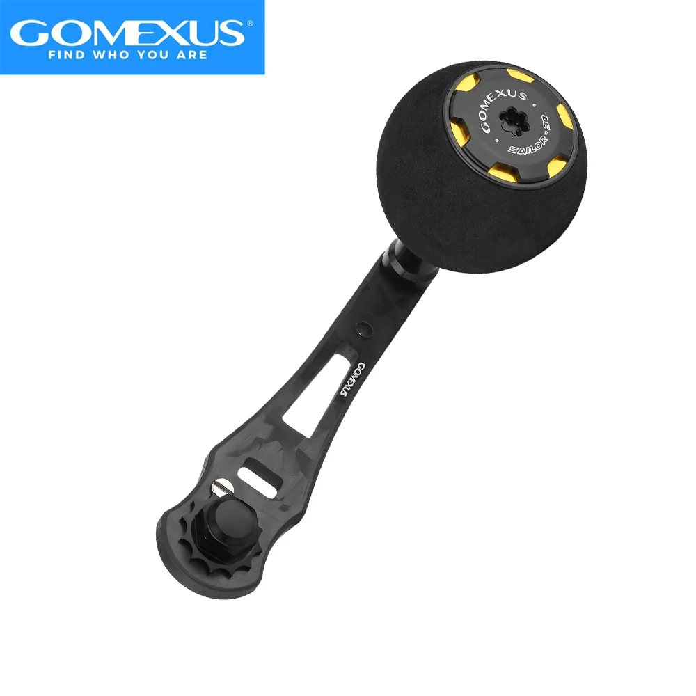 Mango de alimentación GOMEXUS Compatible con Shimano Calcutta Conquest 300 400 Daiwa Lexa Okuma Komodo reemplazo de mango de carrete de Baitcasting
