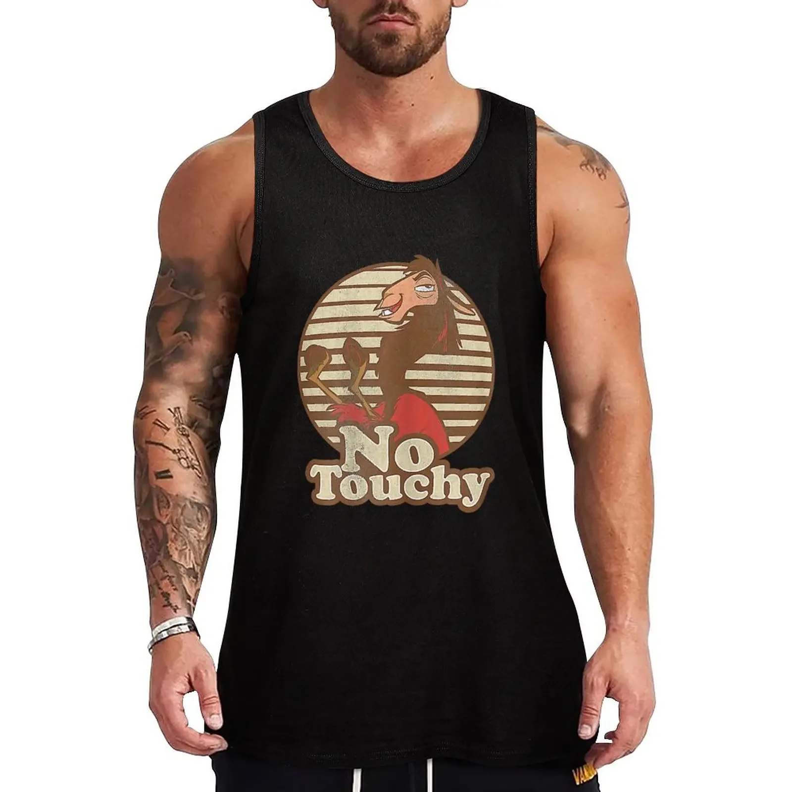 Emperor_s New Groove Kuzco Llama No Touchy Tank Top Gym t-shirt man gym men