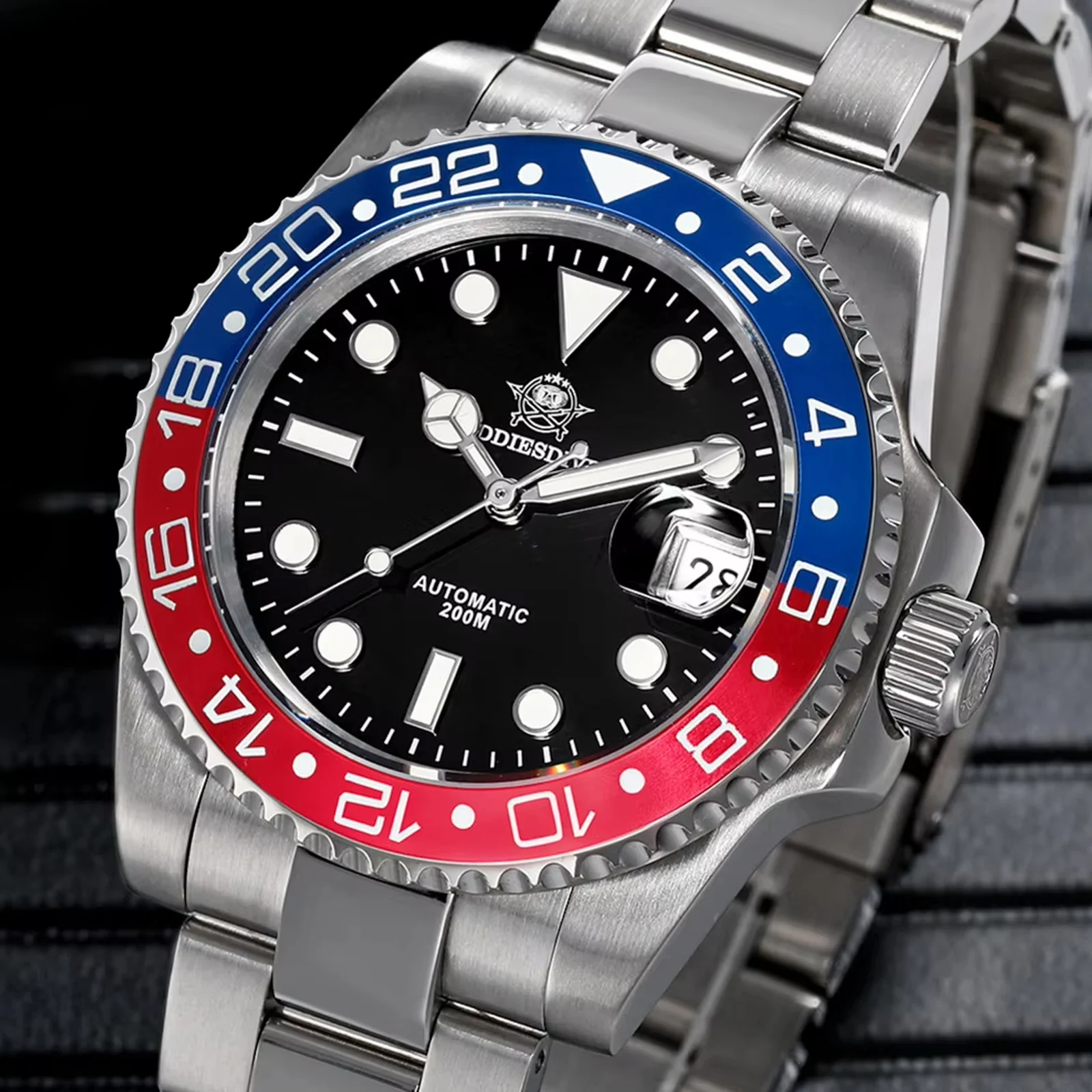 

ADDIESDIVE Automatic Watch Men Japan 8215 Mechanical Sapphire Glass Ceramic Bezel Super Luminous Dive 200m Waterproof Wristwatch