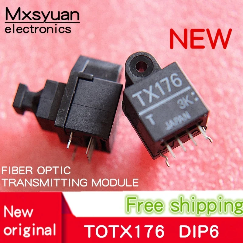 2PCS~10PCS/LOT New original TOTX176 TX176 DIP-6 FIBER OPTIC TRANSMITTING MODULE