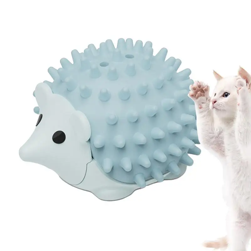 Cat Ball Animal Shape Catnip Licking Balls Hedgehog Shaped Cat Face Scratcher Clean Mouth Promote Digestion Lick Biting toy