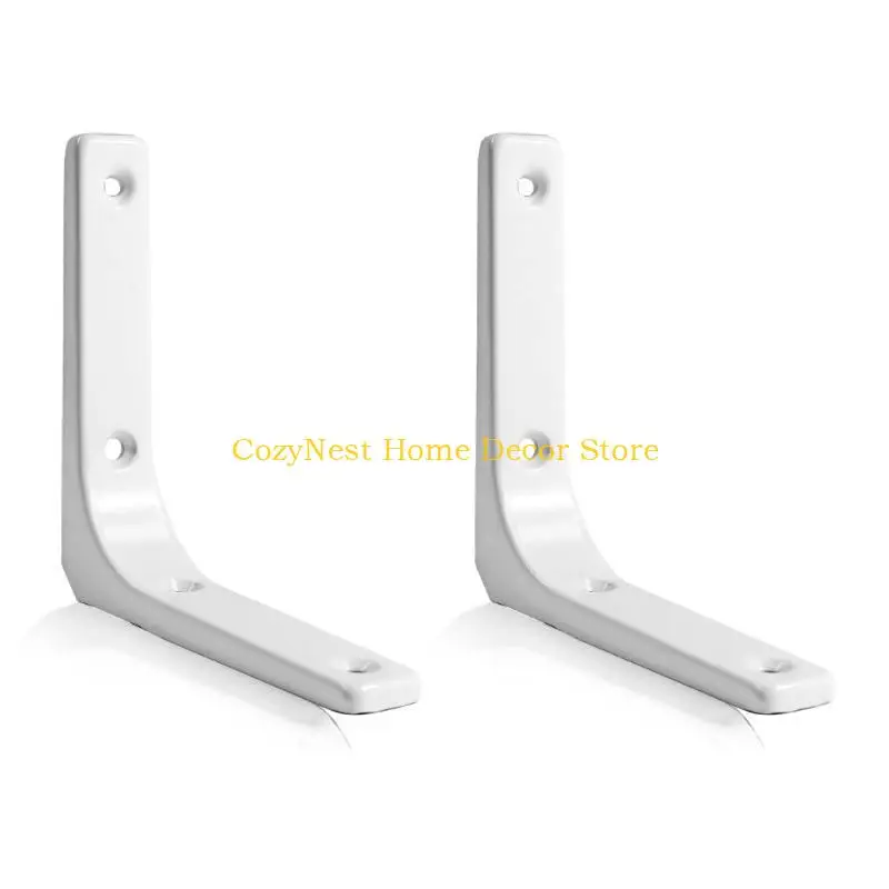 92MF 4Pcs L Wall Shelf Brackets Inch Heavy Duty Metal Shelf Support Brackets for DIY Projects with Mounting Screws