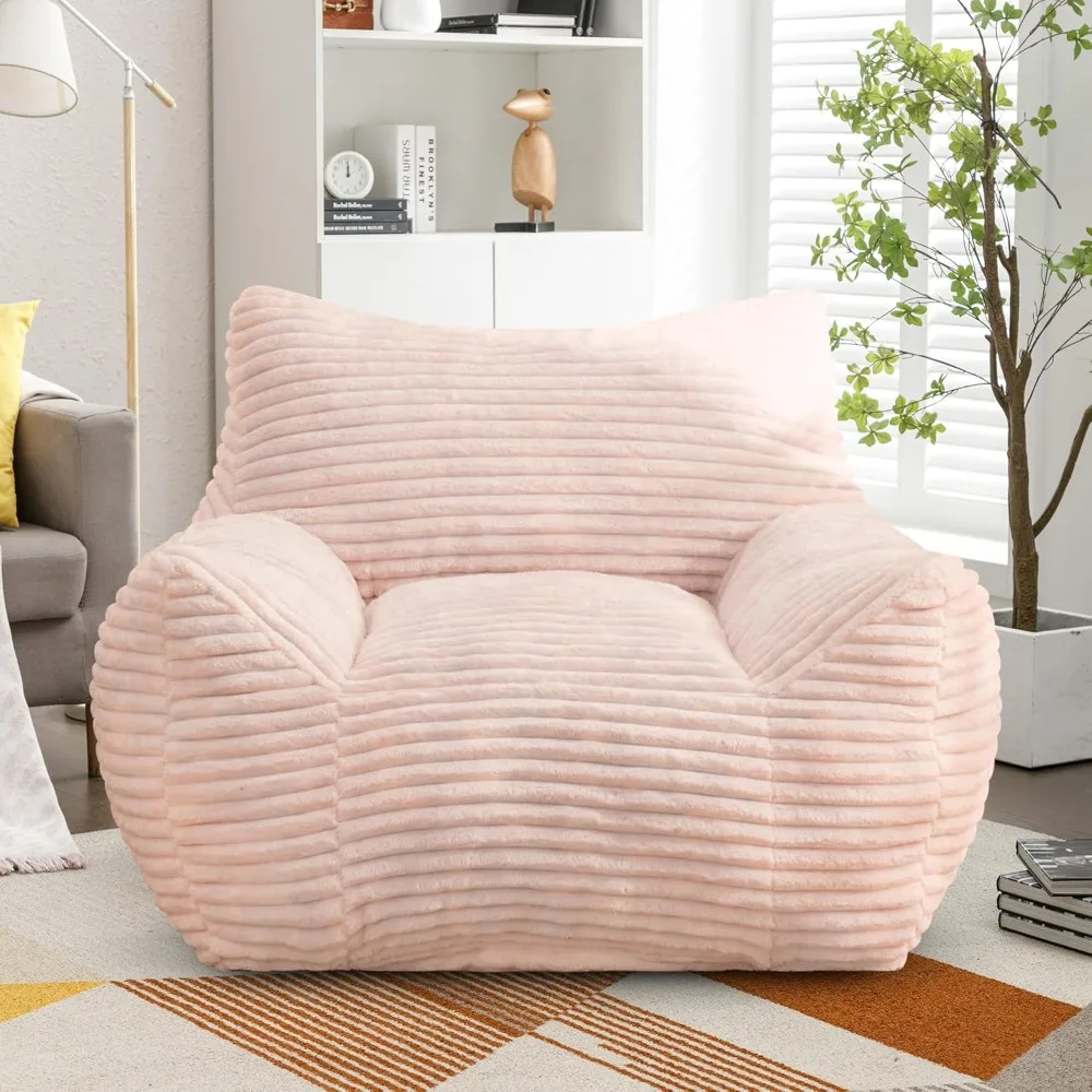 كراسي كراسي بين باج كبيرة لغرفة المعيشة - أكياس القماش المملوءة بالقطيفة مع الراحة #5