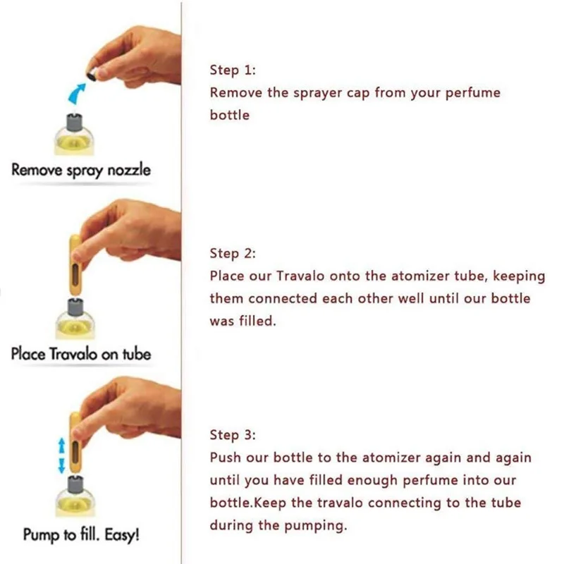 ​Mini Perfume Atomizer - Compact & Leak-Proof for Travel - Refillable Spray Bottle for Purse