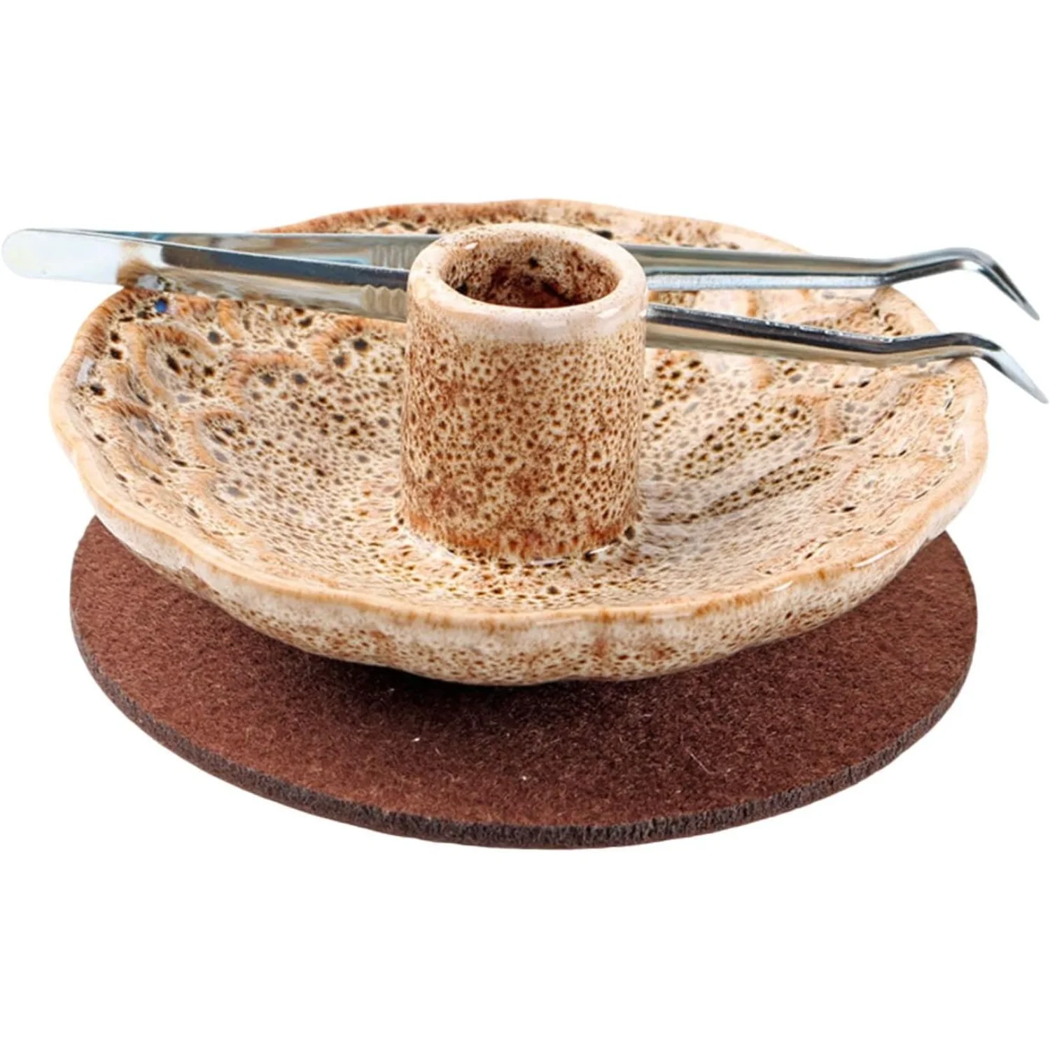 Ceramic  Holder Wooden  Stick Burner DIY Supplies  Fragrance Container Sage Burner Bowl for Gift Tea Table, White
