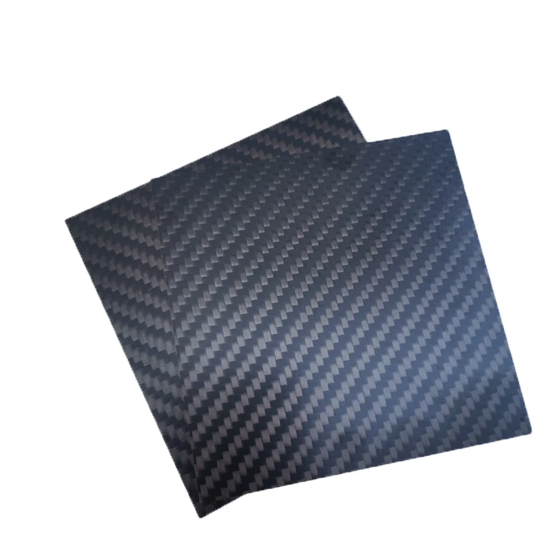 3pcs/lot 50mm X 50 mm3K Matt Surface Carbon Plate Panel Sheets High Composite Hardness Material Carbon Fiber Board 0.5-5MM