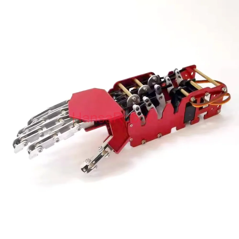 5 DOF Mini Robot In Metallo Mano Dito Indipendente Bionico Dito Meccanico Robot Umanoide Pinza Smontato Kit Giocattolo FAI DA TE