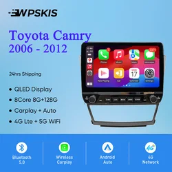 Car Radio Stereo Forย Toyota Camry 2006 - 2011 Autoradio Video Audio Music Player Head Unit Tape recorder GPS Navi Monitor RDS BT
