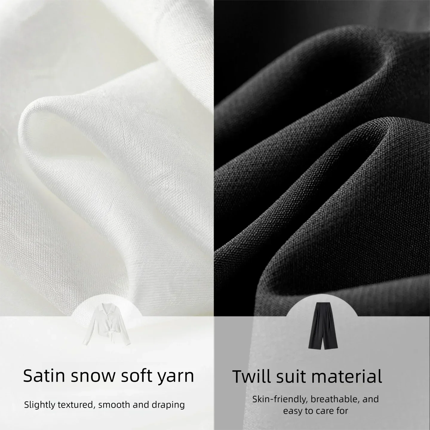 SENDUBILA Women's Elegant 2 Piece Woman Outfit 2026 Spring Autumn Tie Front Satin Feel Short Shirt Draped Suit Pant 161ZA5889
