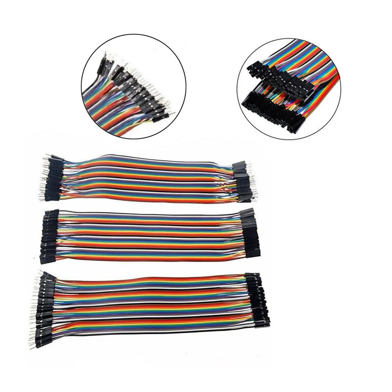 Dupont line 120pcs 20cm male to male + male to female and female to female jumper wire Dupont cable for Arduino