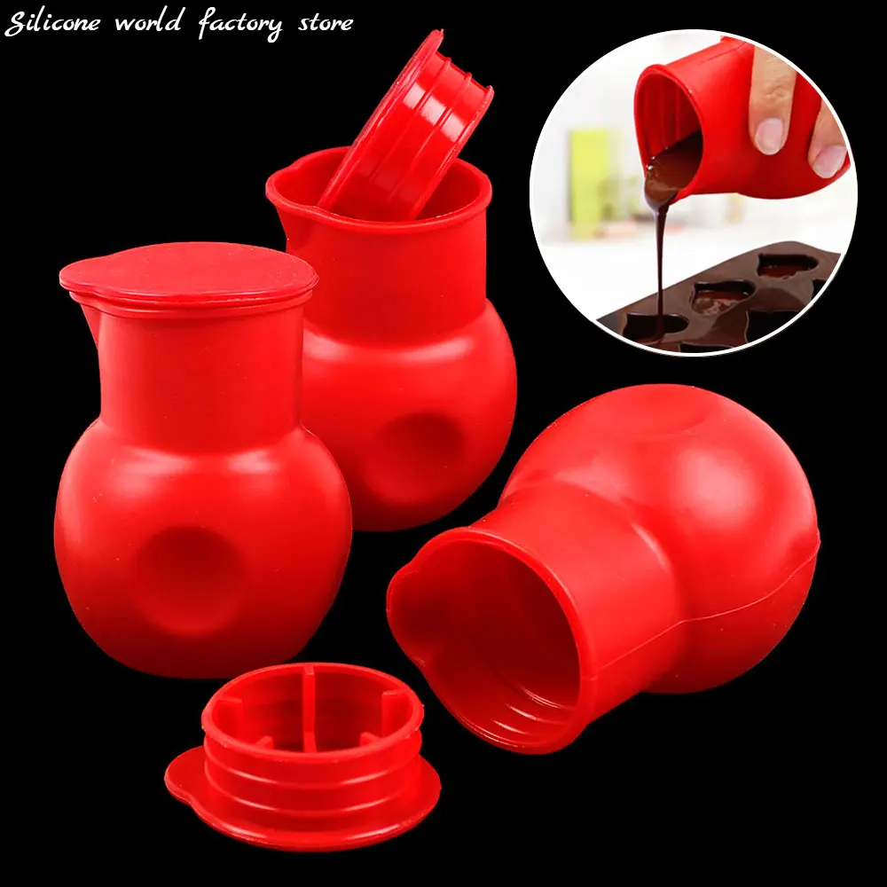 

Silicone World Silicone Chocolate Melting Pot Butter Heat Milk Pourer Jug Butter Sauce Milk Baking Pouring Kettle Baking Tools