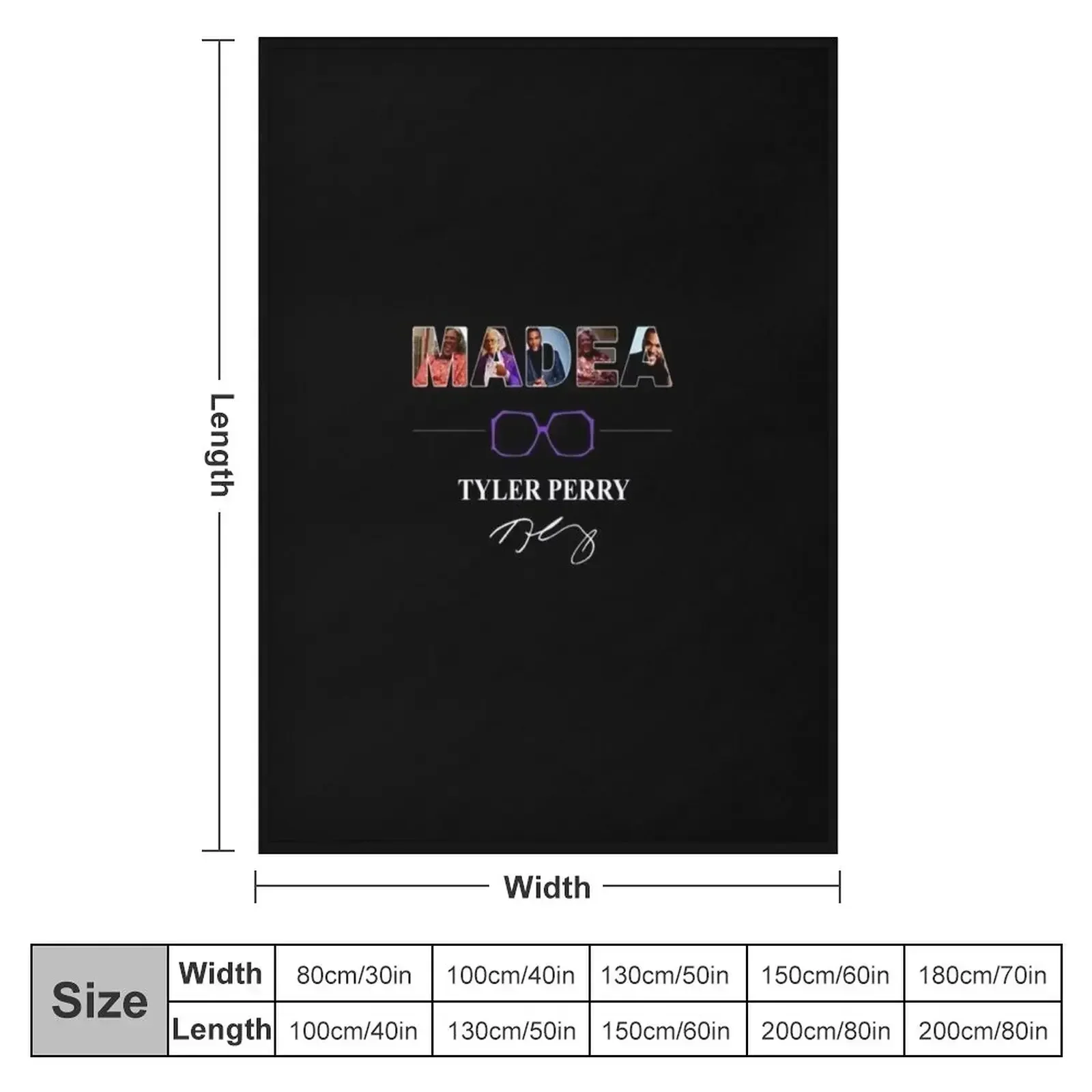 Madea Tyler Perry Gift T-Shirt Throw Blanket Luxury warm for winter Blankets