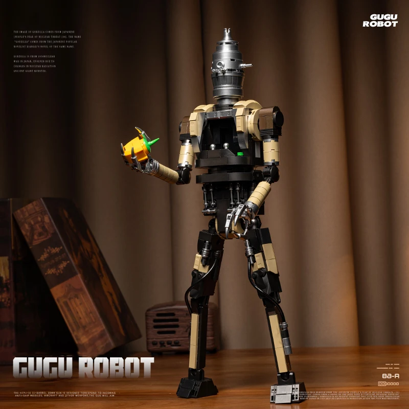654PCS GUGU Robot Building Blocks Toys Classic Moive Characters Bricks Model Assembly Toys Ornaments Holiday Gifts For Kids Boys