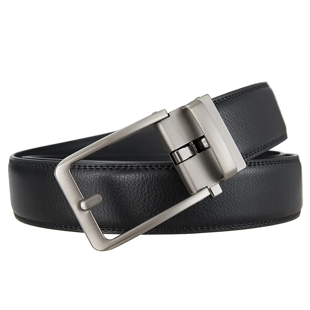 Luxuriöse Designer-Klickgürtel für Herren, PU-Leder-Taillengürtel, modischer Gürtel mit automatischer Schnalle, perfekter Taillengürtel für Jeans – Detail 2