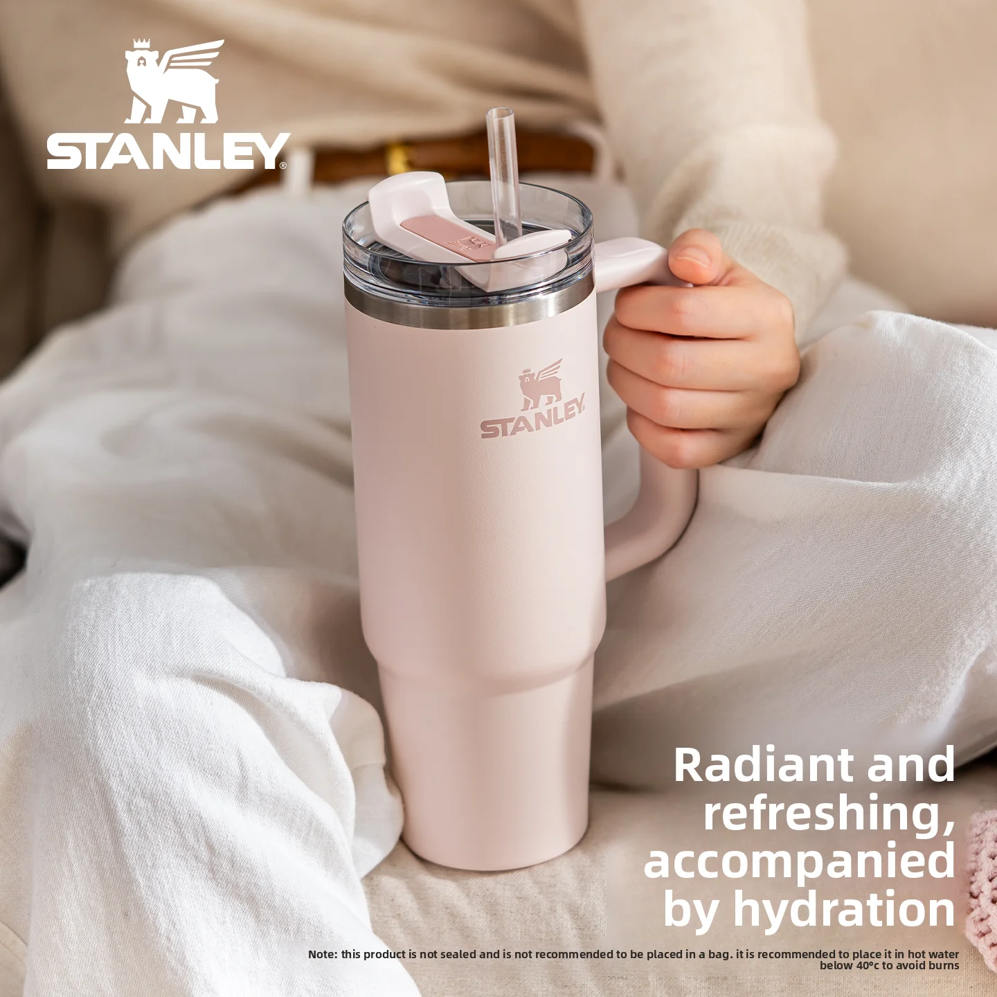 Stanley Stainless Steel Straw Cup Big Mac Cold Thermos, Fashionable Car & Home Water Bottle, Perfect Holiday Gift for Men  Women