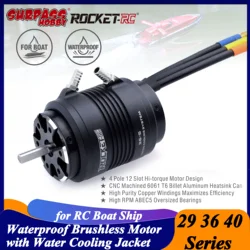 Surpass Hobby Rocket 2948 2958 2968 3660 3670 4074 4082 4092 Brushless Motor Water Cooling Jacket for RC Boat Ship Fishing Boat