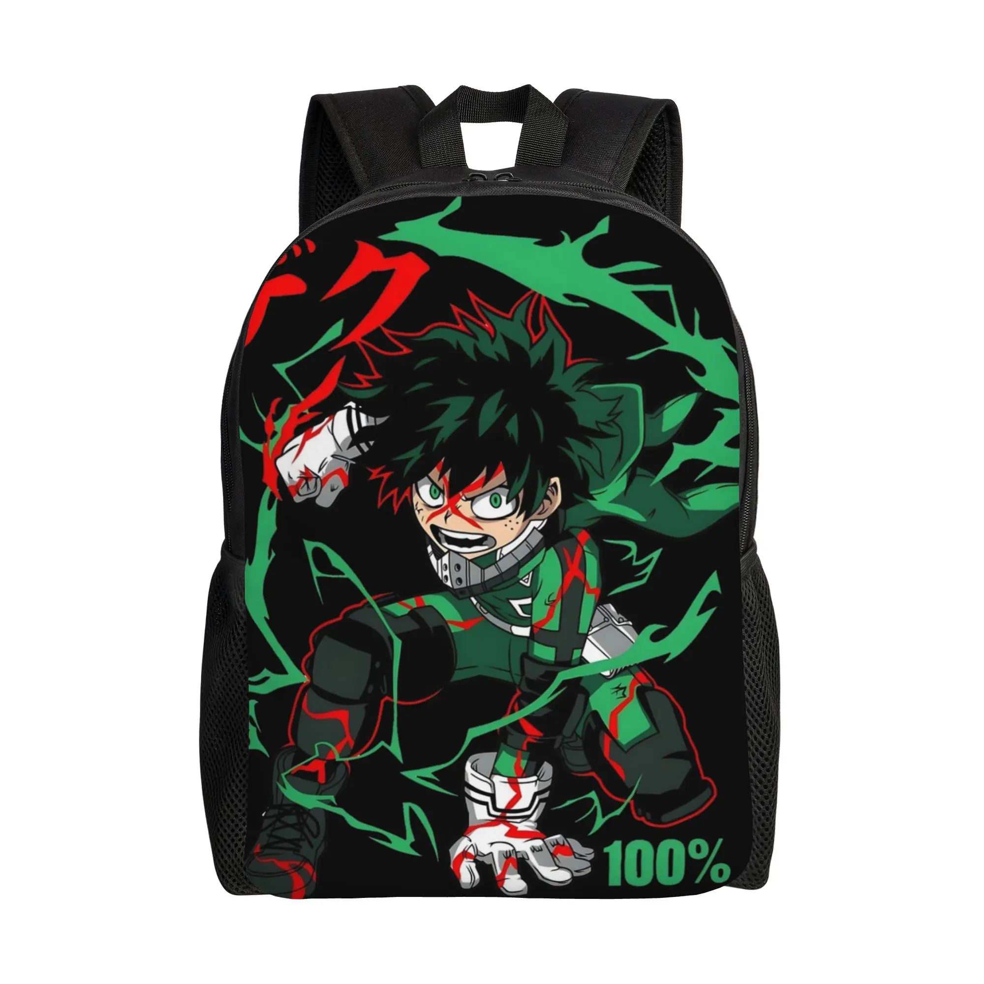 

My Hero Academia Midoriya Izuku Classical Backpack Lightweight Student Business Daypack for Men Laptop Computer Canvas Bags