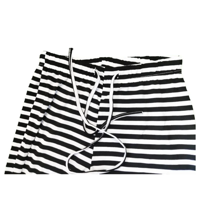 Print Sleep Bottom Women Cotton Long Pant Home Pajamas Soft Slip Summer Pants Drawstring Big Size Sexy Stripe Casual Big Size