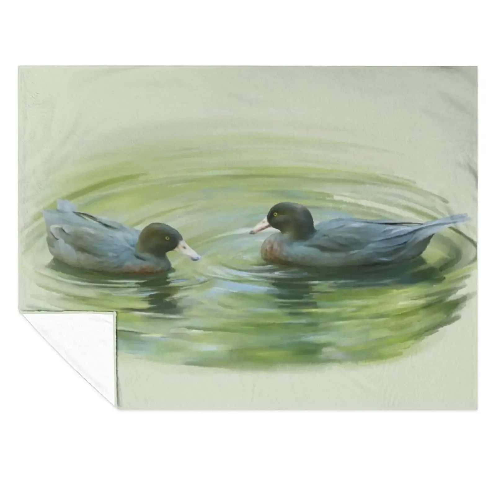 

Blue Ducks Throw Blanket For Sofa Thin Furry christmas decoration For Baby Blankets