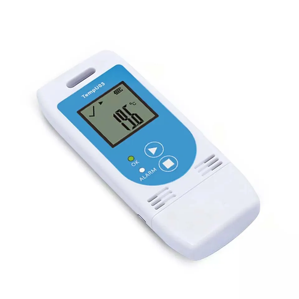 TP03 Temperature Humidity Data Logger with Programmable Logging Intervals for Cold Chain Applications in Food Healthcare