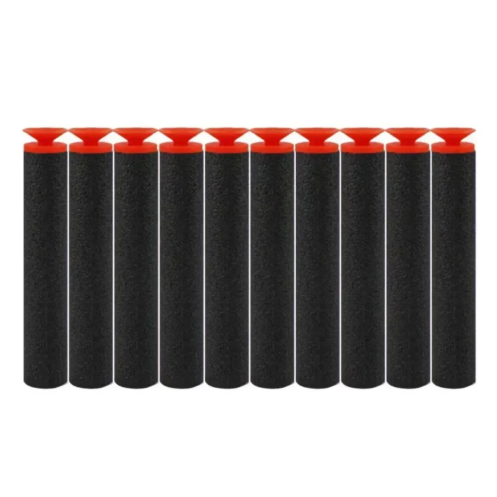 Black Sucker Head Bullets 7.2cm for N-strike Elite Series Blasters Foam EVA Refill Darts Kids Toy Guns Accessories
