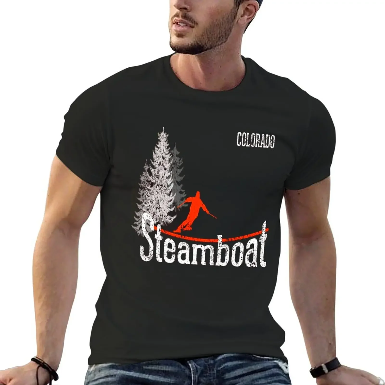 Colorado Steamboat T-Shirt summer top oversizeds summer clothes outfits for men