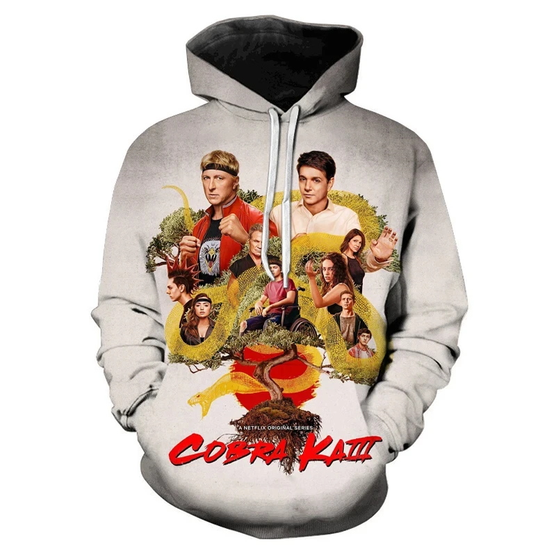 Cobra Kai Fun Hoodies 3D Print Women/Men Fashion Hoodie Streetwear Hip Hop Sweatshirts Pullover Hooded Unisex Clothing