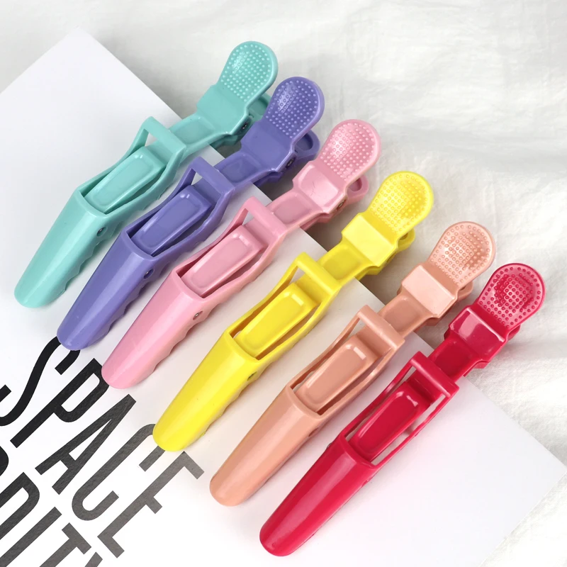 

6Pcs/Set Crocodile Hair Clips Design Claw Shape Hair Clip Makeup Clip Special for Real Hair Wigs Salon Hairs Styling Accessories