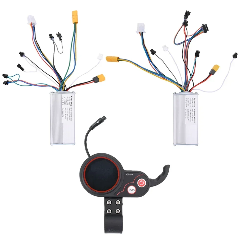 QS-S4 52V 25A Thumb Throttle LCD Display 6 Pin Meter Dual Drive Controller For Zero 8 9 10 8x 10x Electric Scooter Spare Parts