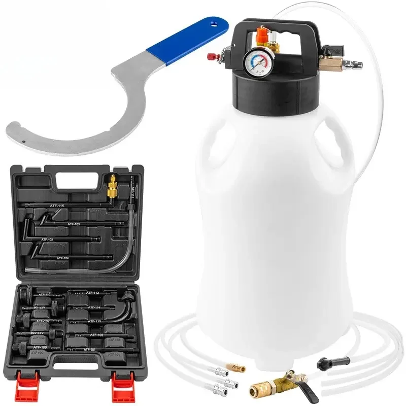 Automatic Transmission Oil Changer 6/8/10L Pneumatic Oil Refilling Tool Manual Brake Fluid Filler Oil Pump Fluid Filling Tool