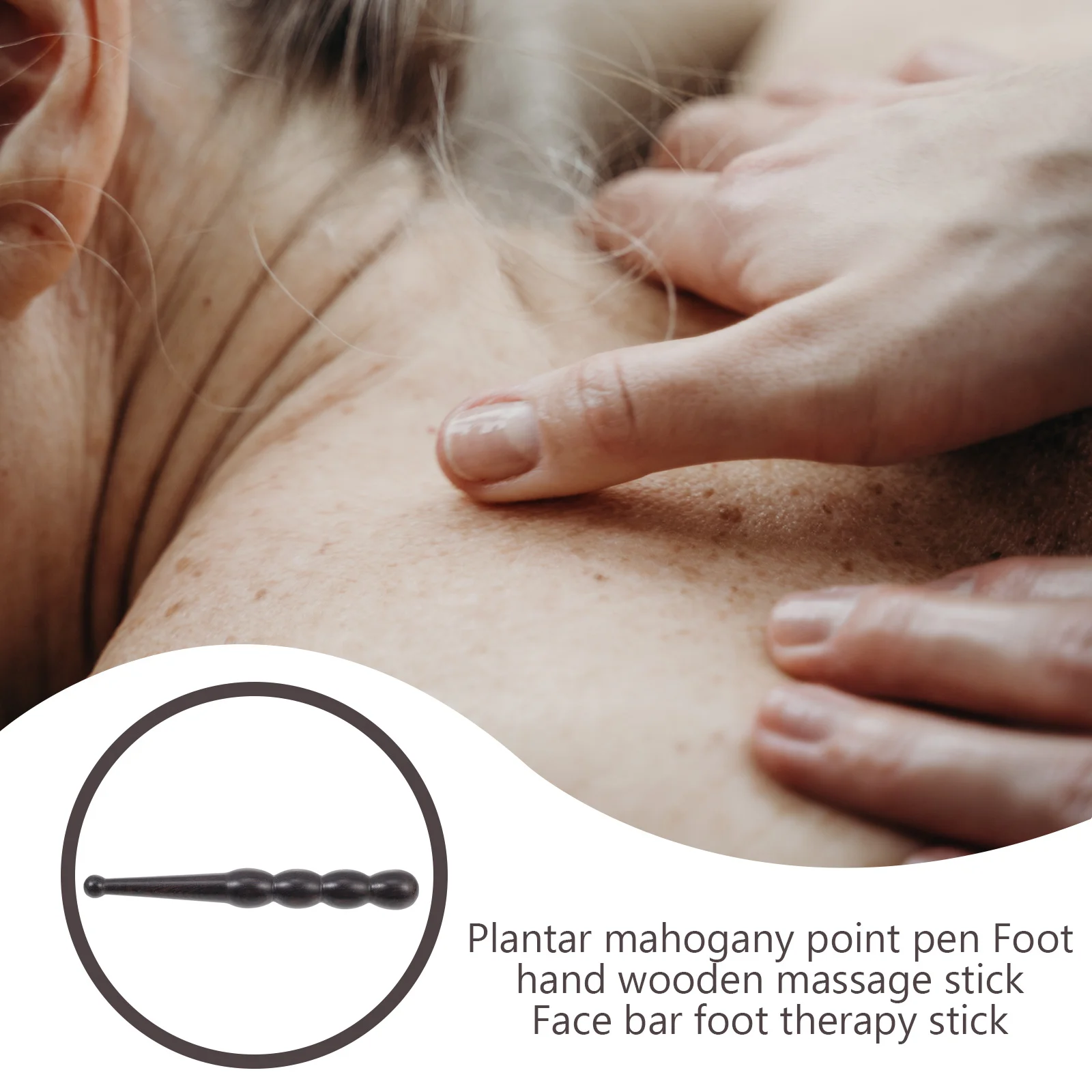 

Red Sandalwood Acupoint Pen Natural Wooden Massager Stick For Foot Hand Body Scraping Therapy Tool Massage Relaxation