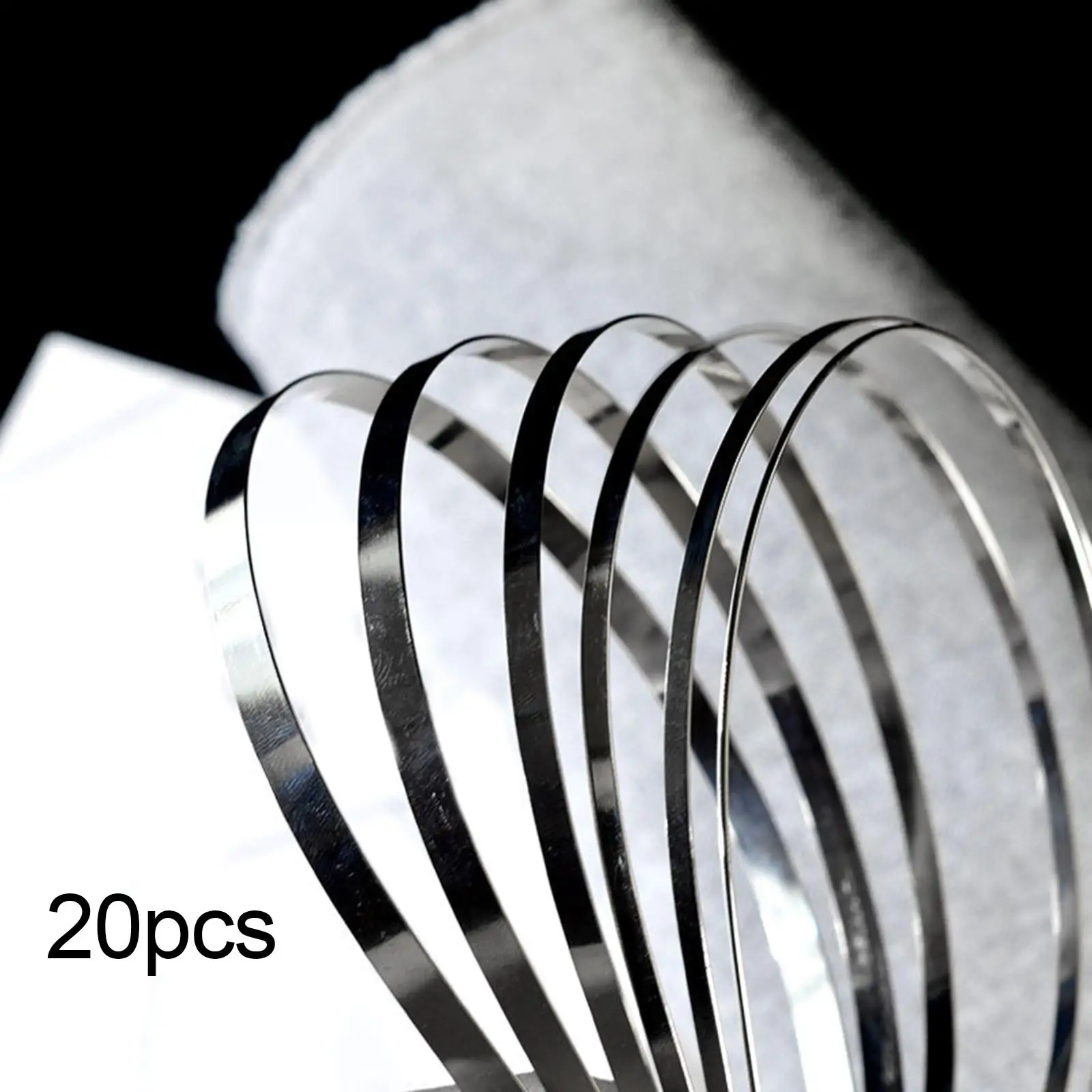 

Lightweight Silver Metal Hairbands Craft DIY Hoop Set for Women Girls Bath Styling Party Gift Accessories