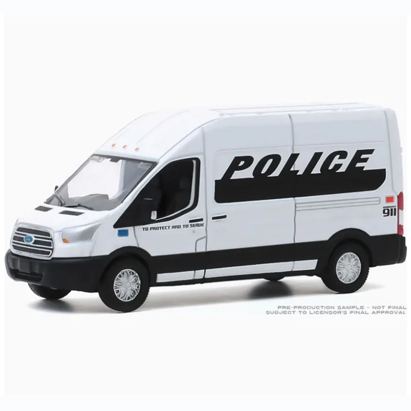 

Greenlight масштаб 1:64 2019 Ford Transit LWB HR полицейский грузовик из сплава, имитация модели автомобиля, статическое украшение, коллекционные предметы, подарочные игрушки