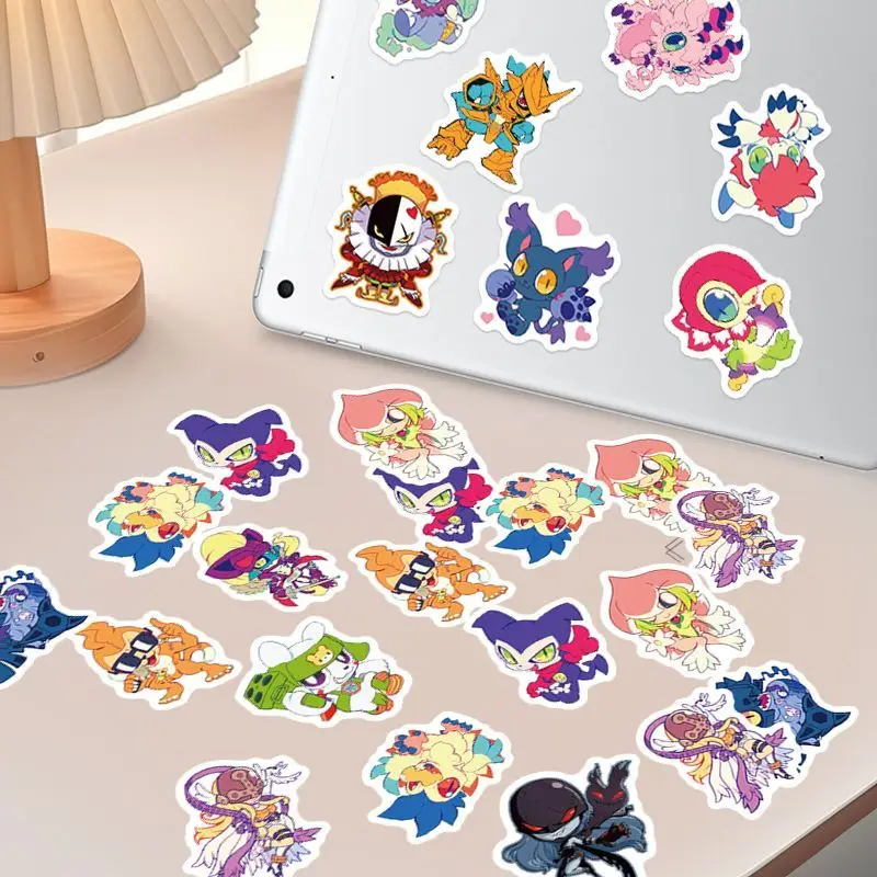 95PCS Cartoon Personality Digimon Creative Graffiti Decorative Stickers