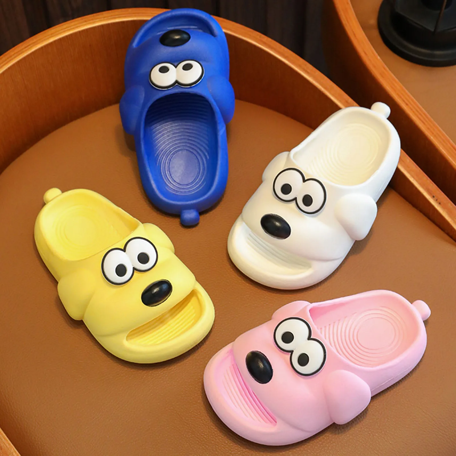 Summer Children Slippers Thick Sole EVA Dog Slippers Non-Slip Soft Bottom Sandals Kids Dog Slides Home Shoes Home Slippers 2024