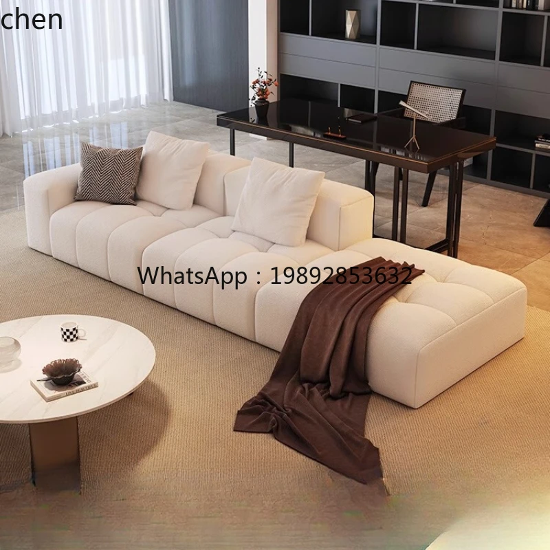 minimalist pixel module large flat floor living room straight row art corner combination sofa