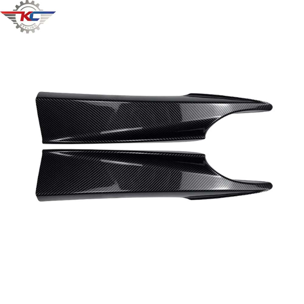 For BMW 3GT F34 M Pack 320i 325i 2014-2019 Carbon Front Bumper Lip Splitter Bright Black ABS 2PCS/Set