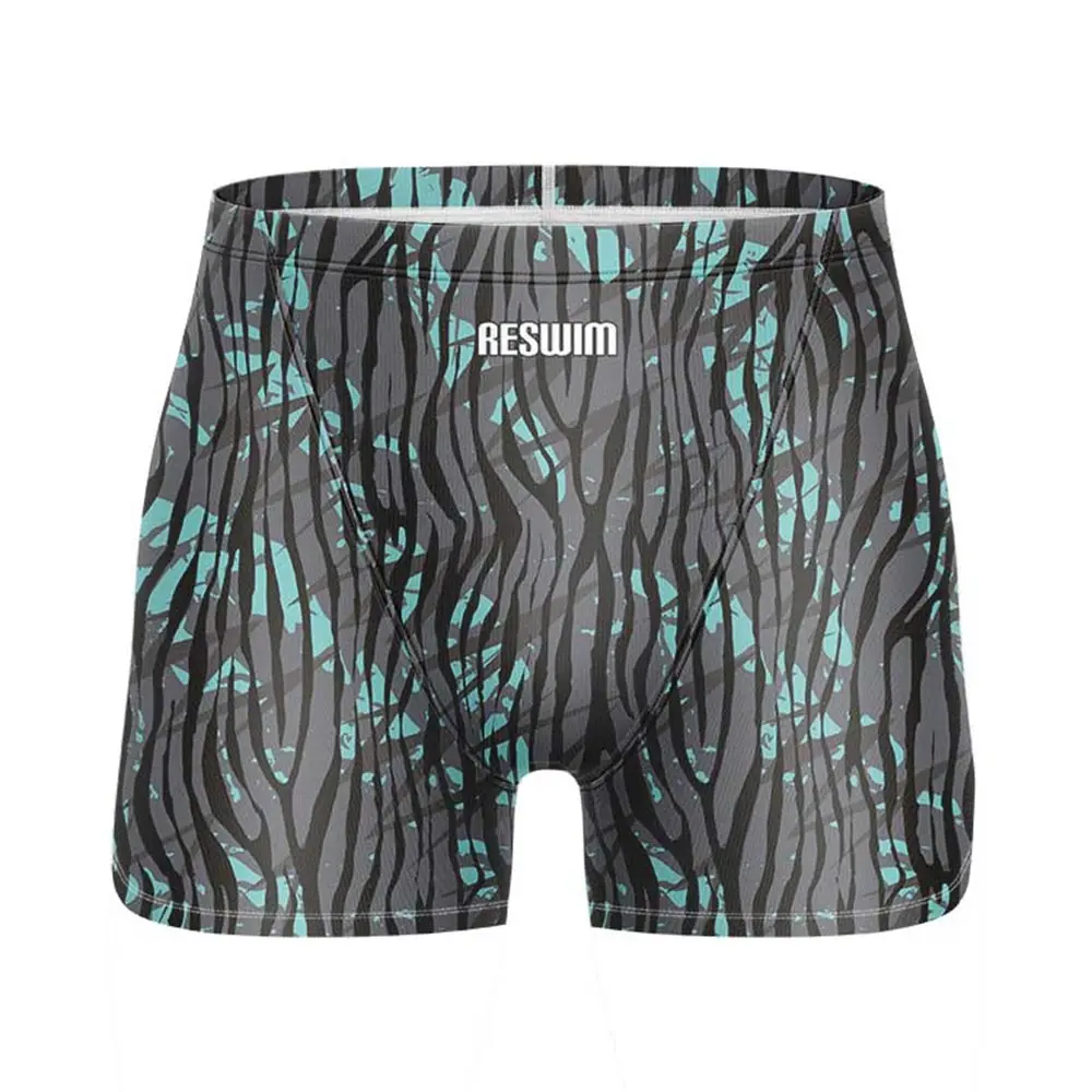 2025 Summer Men's Swimming Trunks Endurance Athletic Training Shorts Jammer Swimsuit Shorts Breathable Beach Surf Tights Pants