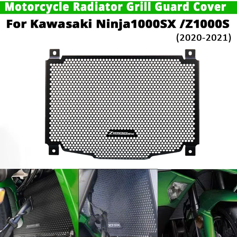 For Kawasaki Ninja 1000SX  Z1000SX 2020-2021 Motorcycle Radiator Grill Guard Cover Engine Cooling Protection Cover Slip on