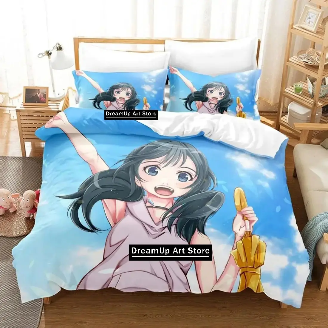 3D Print Fashion Anime Weathering With You Bedding Set Boys Girls Twin Queen Full Size Duvet Cover Pillowcase Bed Adult Bedroom