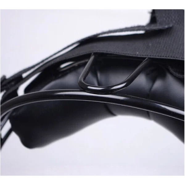 

Baseball Catcher Mask Black PU Wire Frame Adult Lightweight Extended Ear Throat Guard Protective Maximum Performance Youth